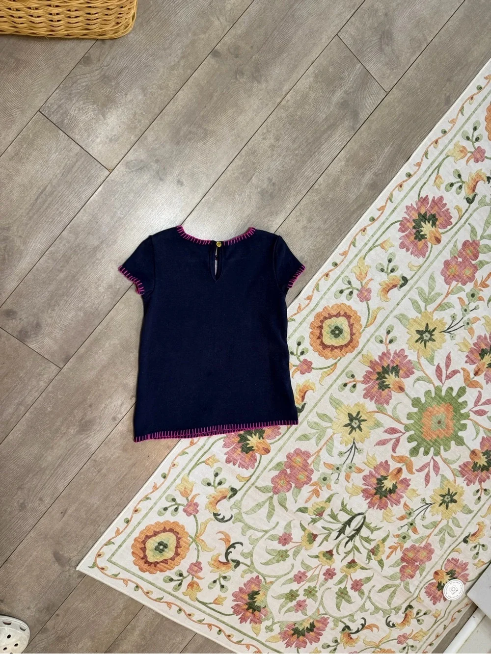 OshKosh b’Gosh 4T Girl Mexican Embroidered Floral Ethnic Boho Tunic Blouse